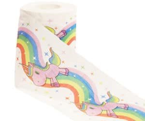 Unicorn and Rainbow Toilet Paper
