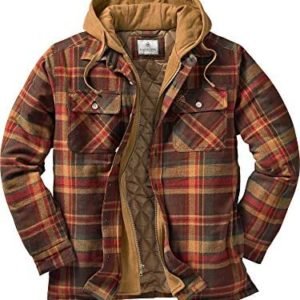 Legendary Whitetails Men's Maplewood Hooded Flannel Shirt Jacket