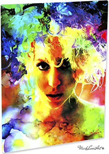 Lady Gaga | Lady Gaga Study 1 | Pop Art Giclee Metal Print by Mark Lewis