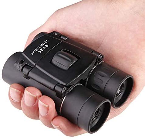 Rodam 8x21 Compact Folding Binoculars Telescope for Wildlife Birds Watching, Adults Kids Wide-Angle Binoculars Telescope with Low Light Night Vision for Outdoor Birding, Travelling, Sightseeing, etc