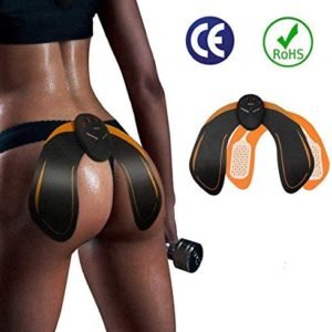 SHENGMI ABS Stimulator Buttocks/Hips Trainer Muscle Toner, Hip Trainer with 6 Modes Smart Fitness Training Gear Home Office Ab Workout Equipment Machine