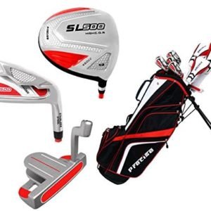 Precise Women's SL500 Petite Complete Set (Red/White), Graphite Hybrids with Graphite Irons, Ladies, Right Hand