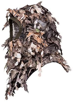 North Mountain Gear Ghillie Camouflage Face Mask - Hunting Accessories - Hunting Hat - Turkey Hunting - Hunting Mask - Camo Face Mask - 3D Leafy Balaclava Airsoft Paintball
